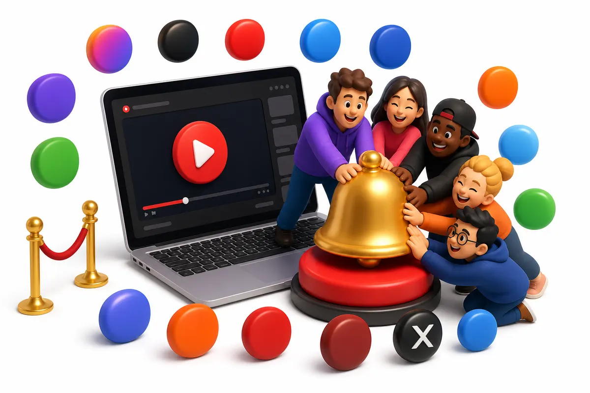 Ilustração: Inscritos para YouTube