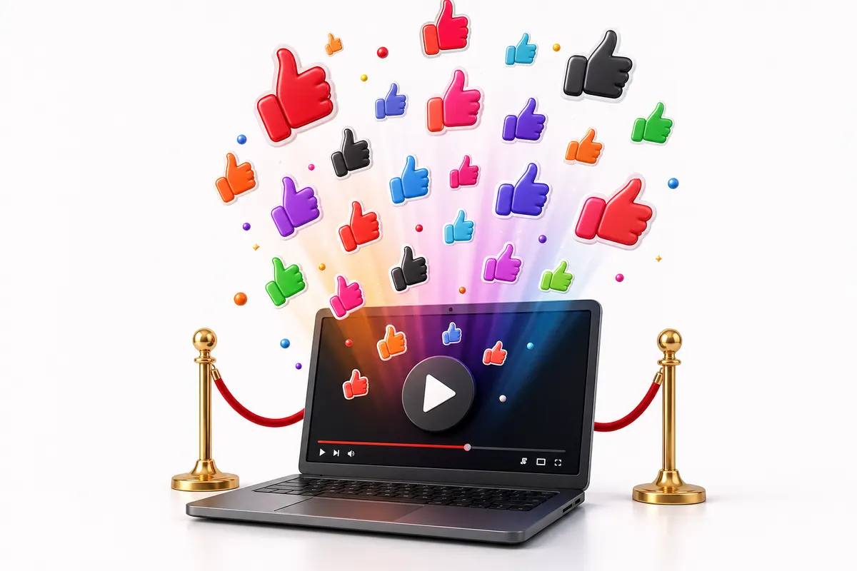 Ilustração: Likes para YouTube