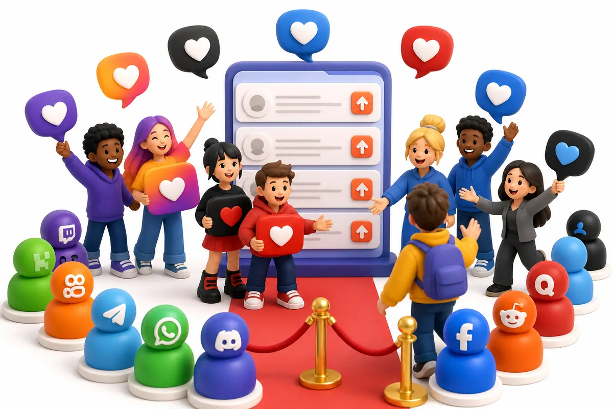 Ilustração: Membros em comunidade do Reddit