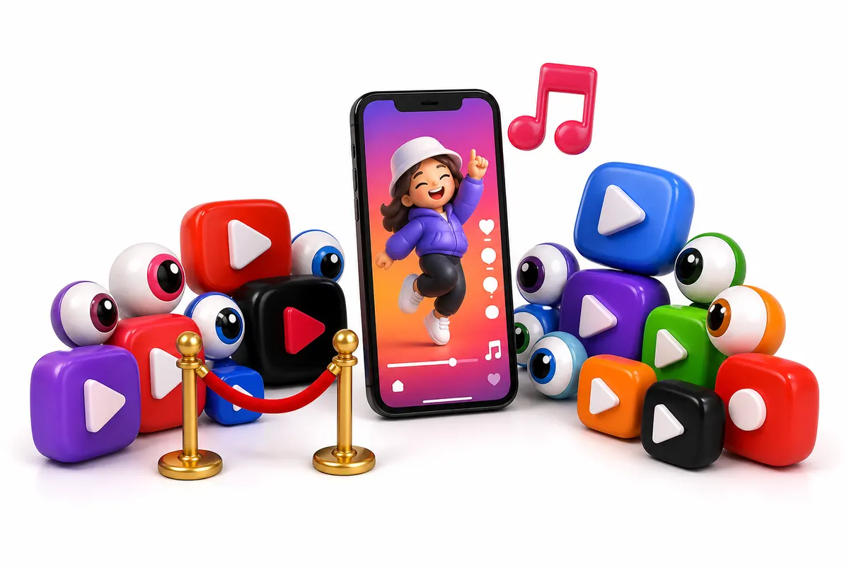 Ilustração: Visualizações para TikTok